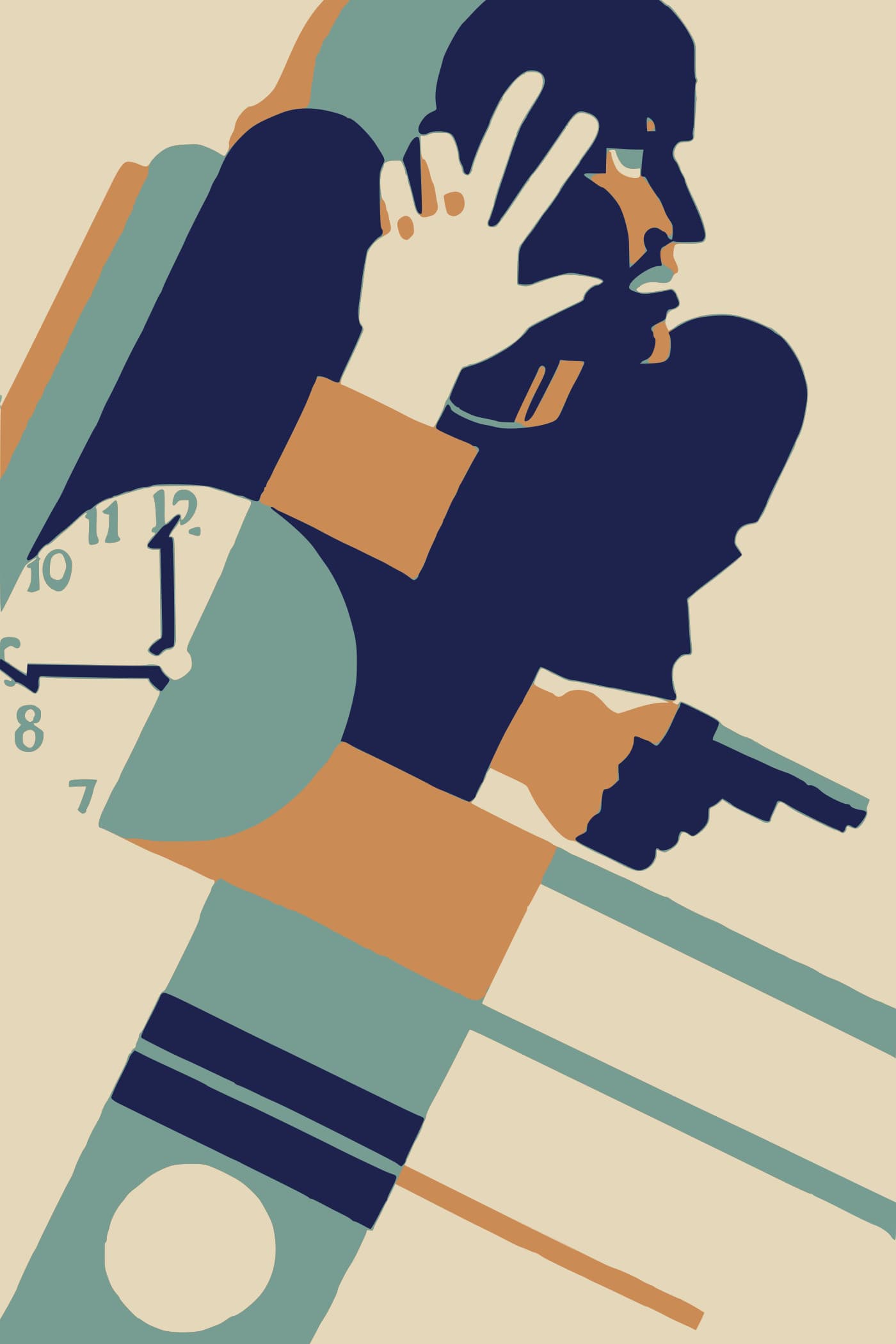 Cover for Murder by the Clock